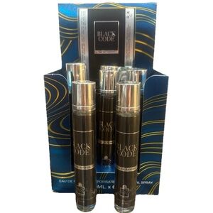 Black Code  by Milestone-Eau de Parfum for Men - Set Of 2 (20 ML Each